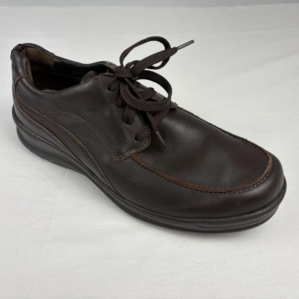 SAS Move On Brown Stability Comfort Walking Work Shoes Men's 10.5M USA Made EUC